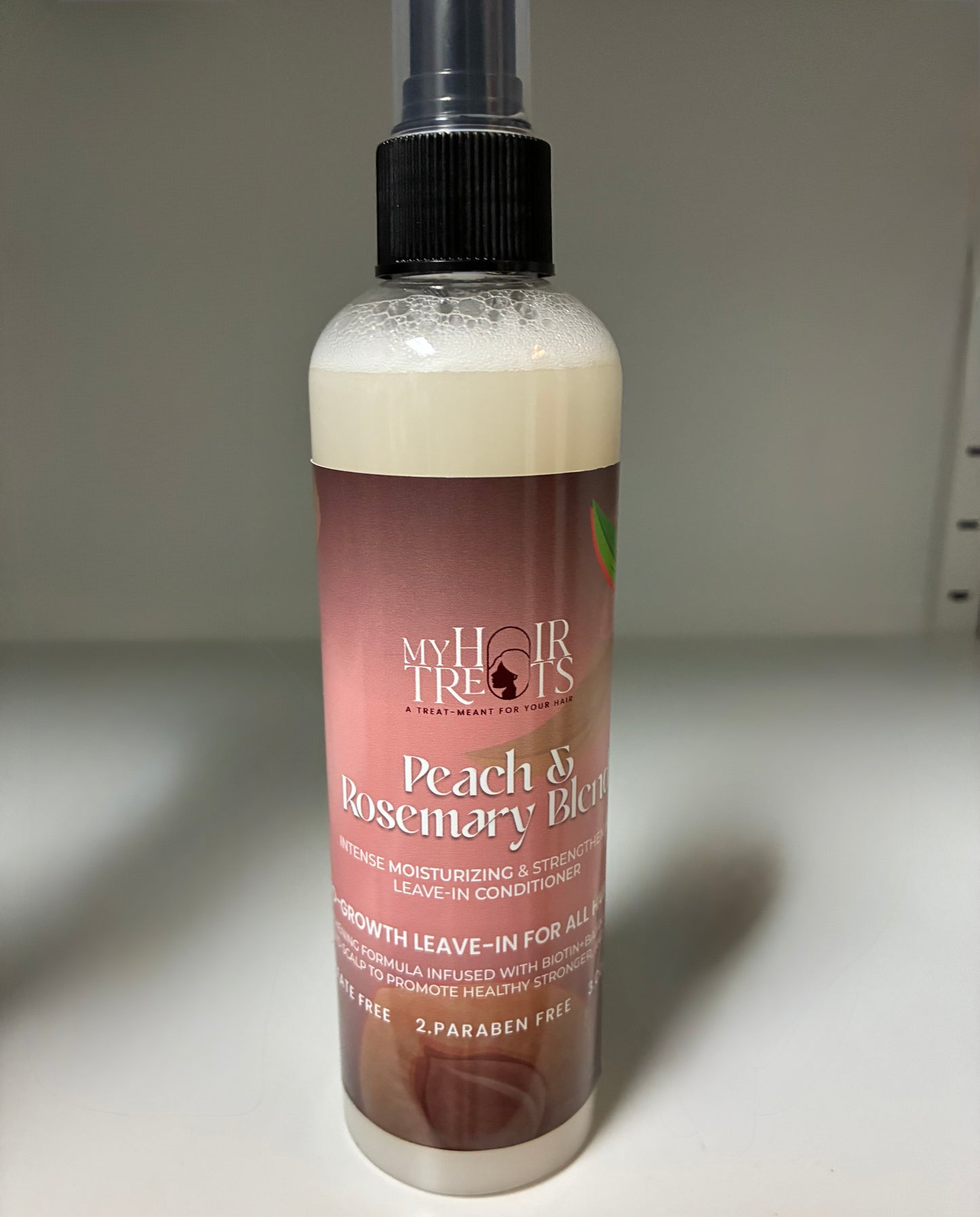 Peach & Rosemary Blend Leave in Moisturizing Spray